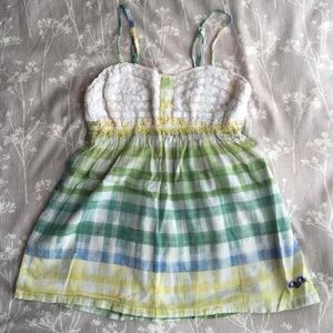 Volcom | Plaid And Lace Camisole Top